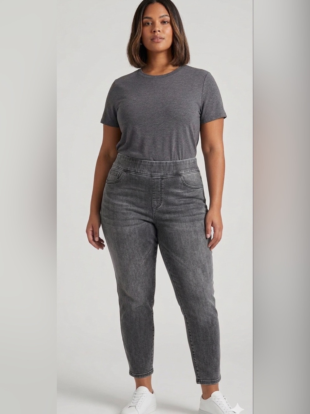 Halara Curvy Woman Plus Size 2X Black Cropped Skinny Jeans